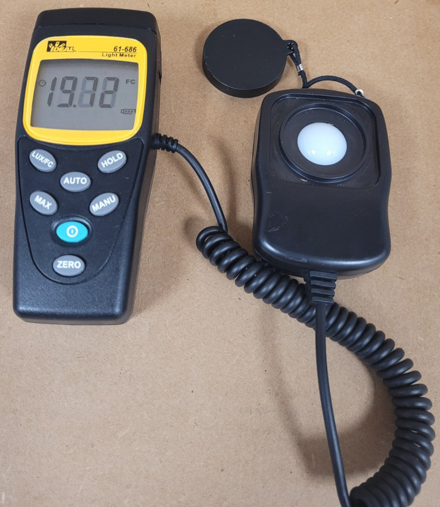 Ideal 61-686 Light Meter Probe (MISSING BATTERY COVER)