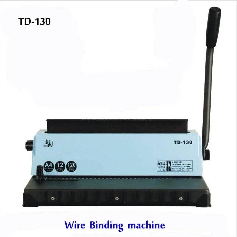 A4 Paper Binder Puncher Machine Binding Machine TD-130 Binding Punching Machine
