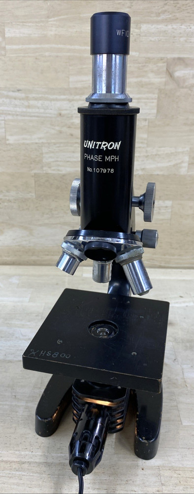 Unitron Phase mph 107978 Student Microscope HEAVY 11.5 lbs.  WORKS