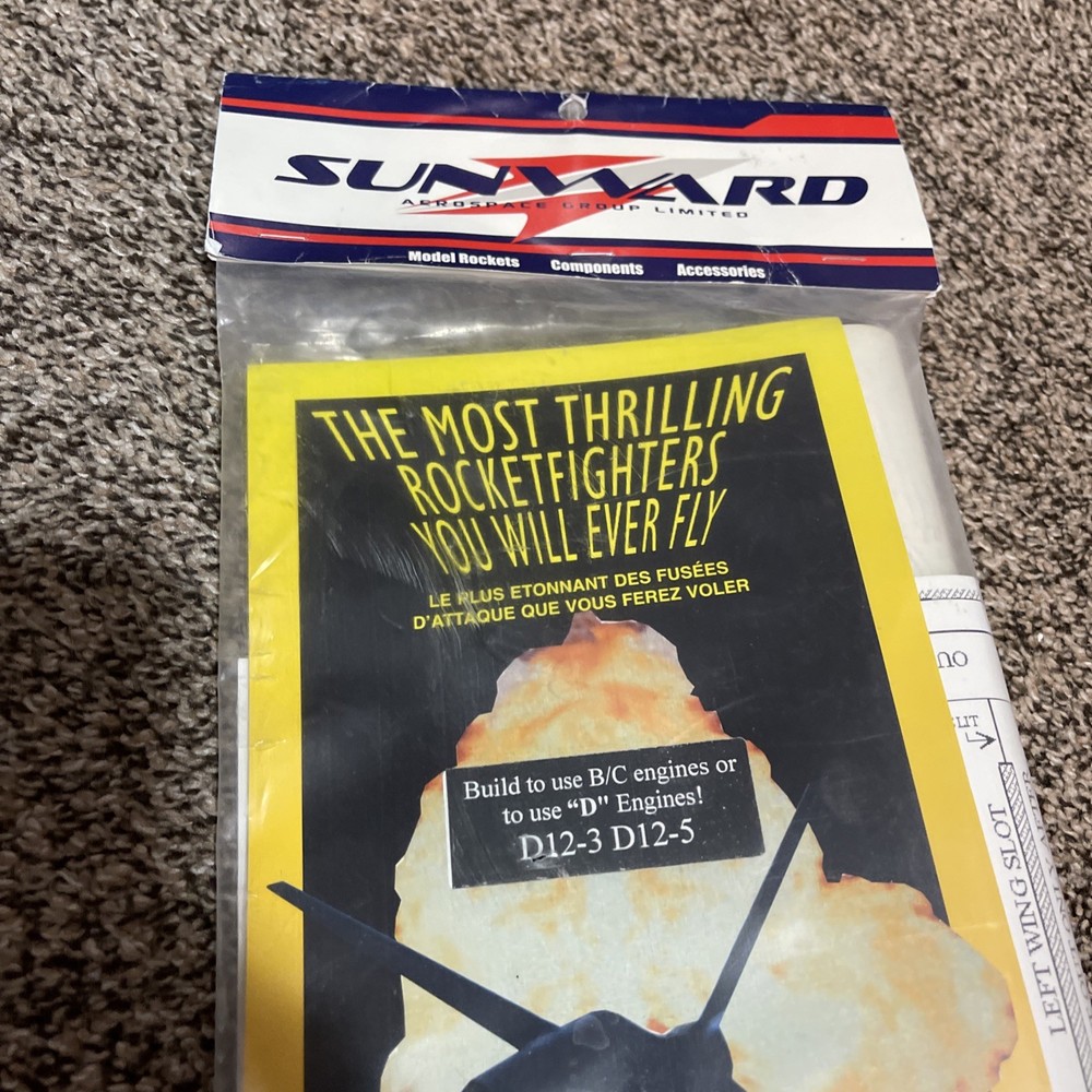 Sunward The Phoenix Rocket Fighter Flying Model Rocket Kit - Sealed, OOP