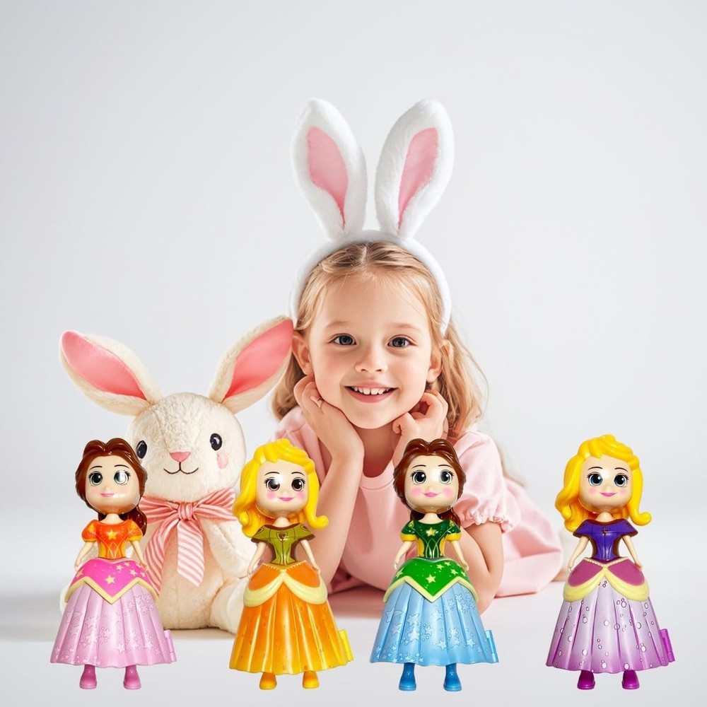 Transforming Princess Easter Eggs - 8 Pack for Creative Playtime Adventures
