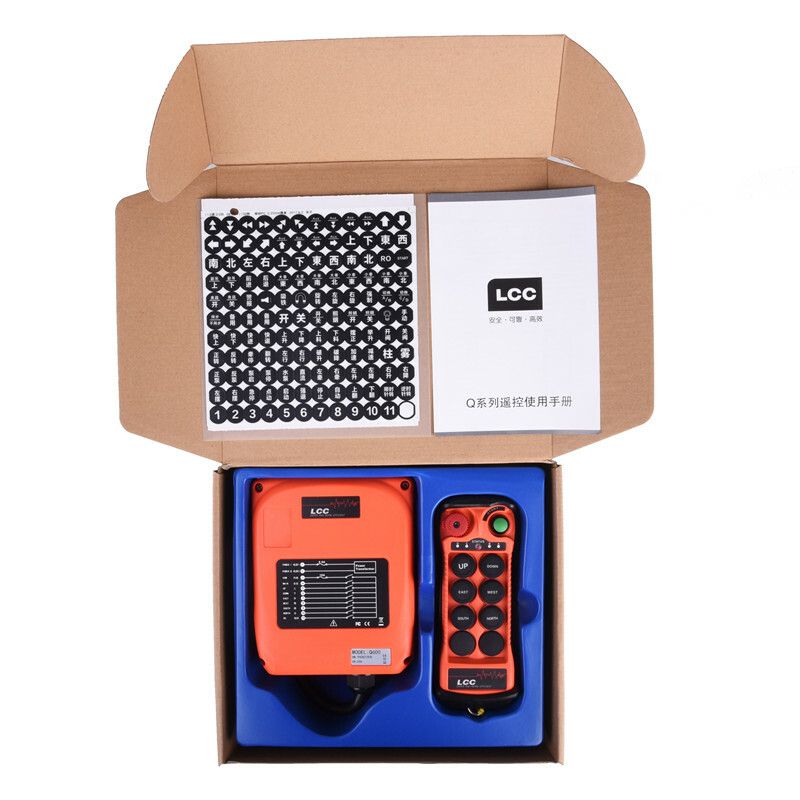 6 Buttons Hoist Wireless Radio Remote Control Crane Lifting Switch Controller