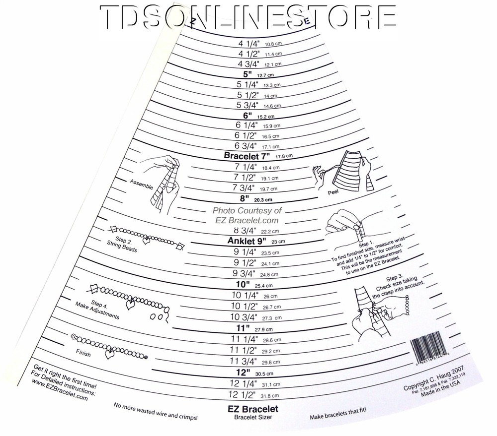 EZ BRACELET SIZER GAUGE