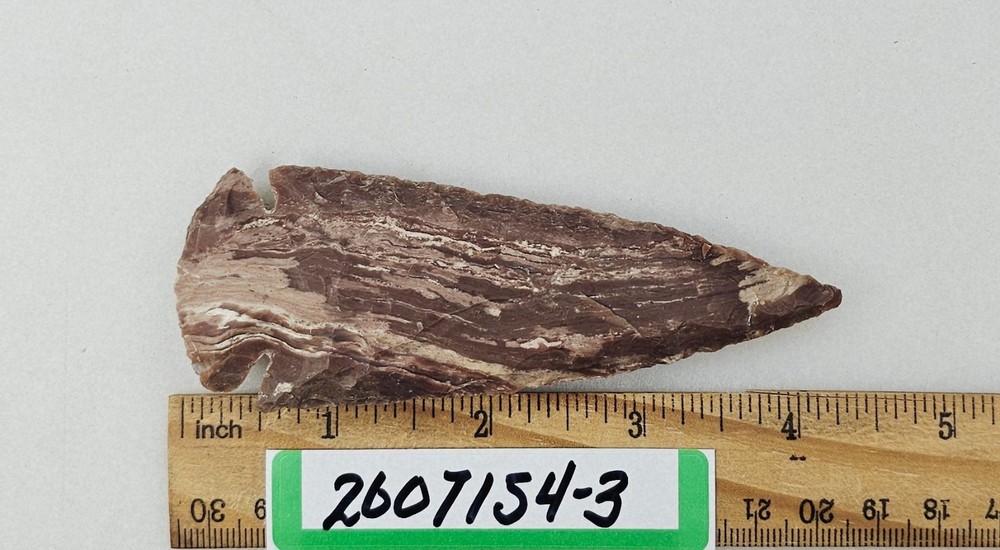 4.25" Spearhead - Lance Head - Drill Point - Hand Knapped Agate