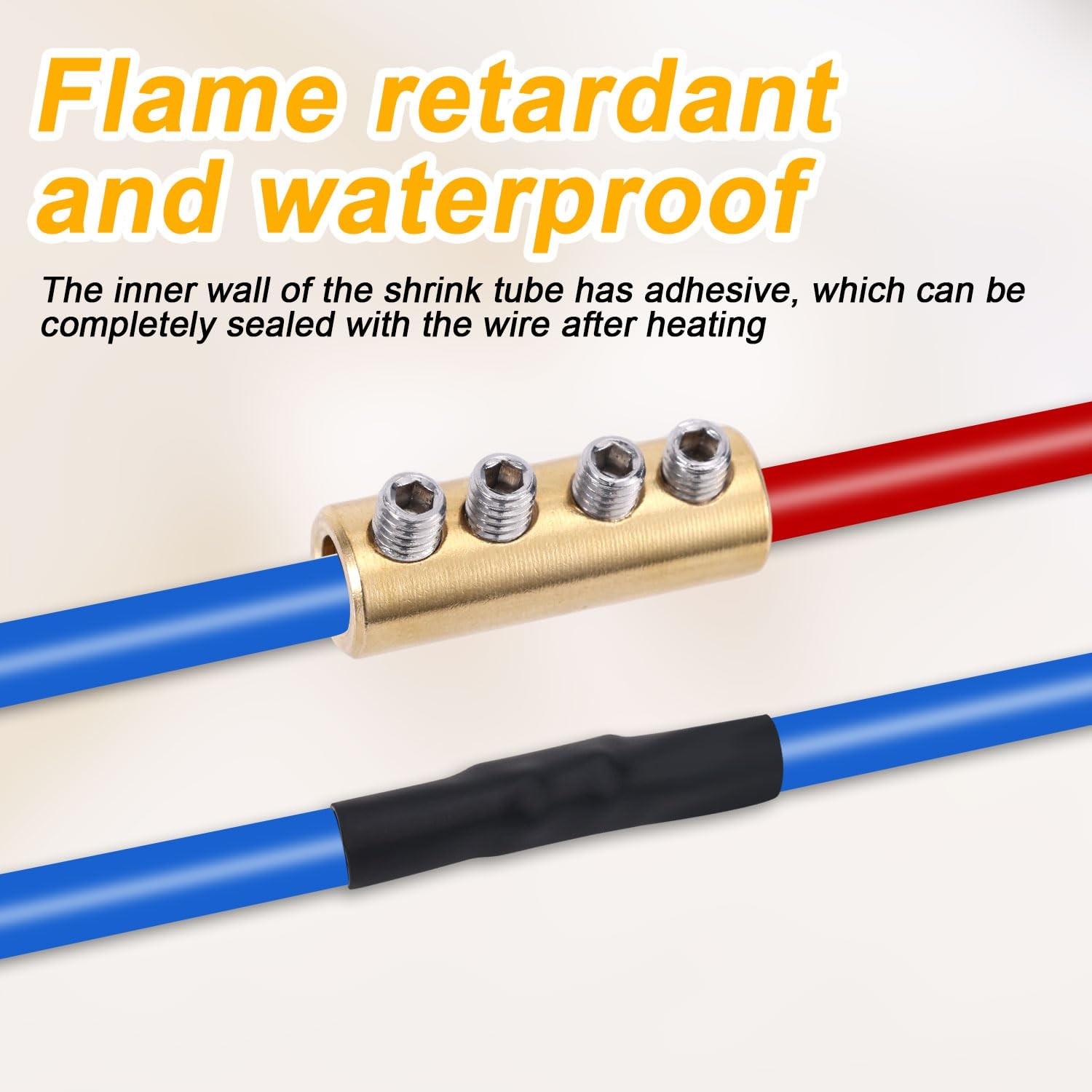 6pcs 6 AWG Wire Connector Nut Kit, 80Amp Quick Connection Terminal Splicing Q...