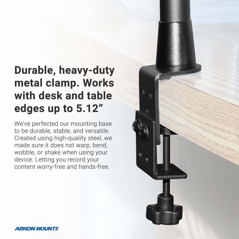 Arkon DSLRTABMG5 Overhead Camera Mount. Includes Camera, Tablet, & Phone Holders