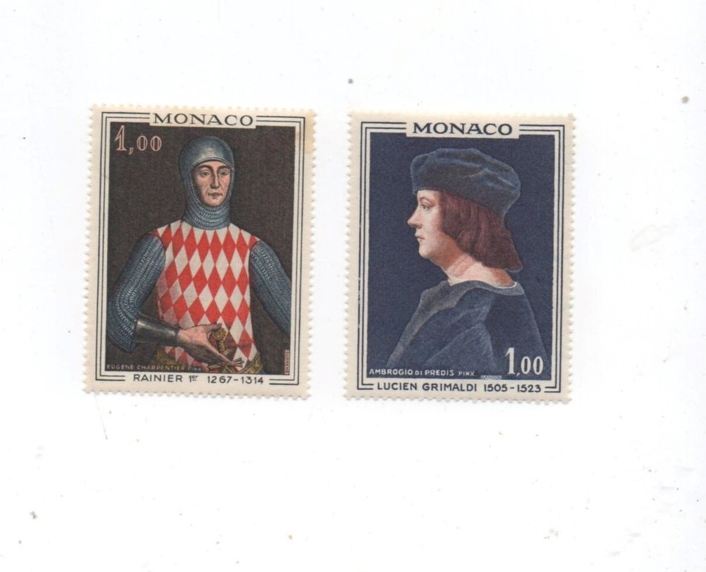 Monaco mnh mint never hinged Scott 674 675