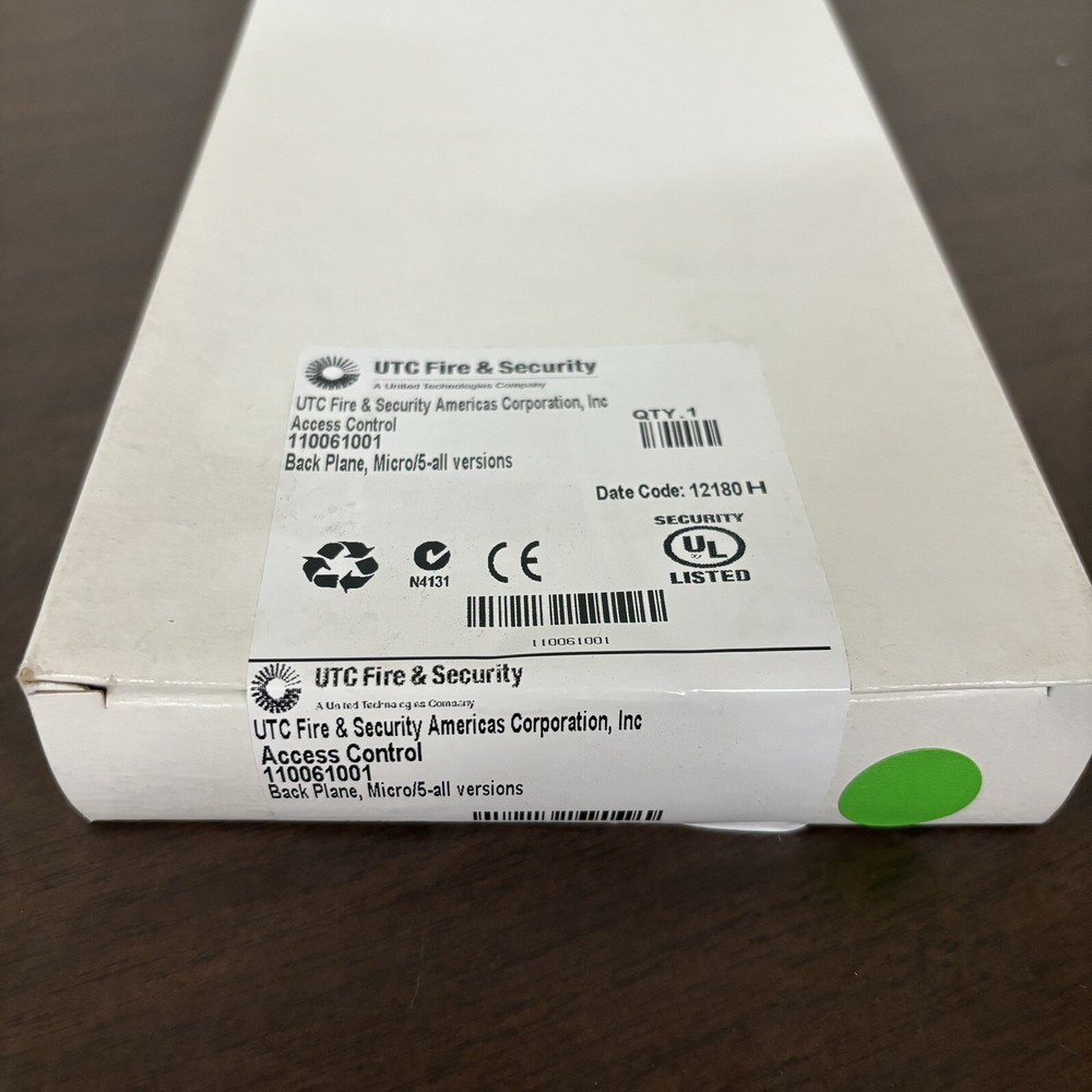 UTC 110061001 Access Control Back Plane,  Micro / 5-All Versions