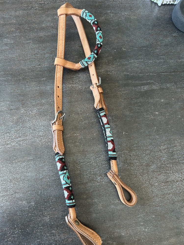 Beaded Western Horse Headstall