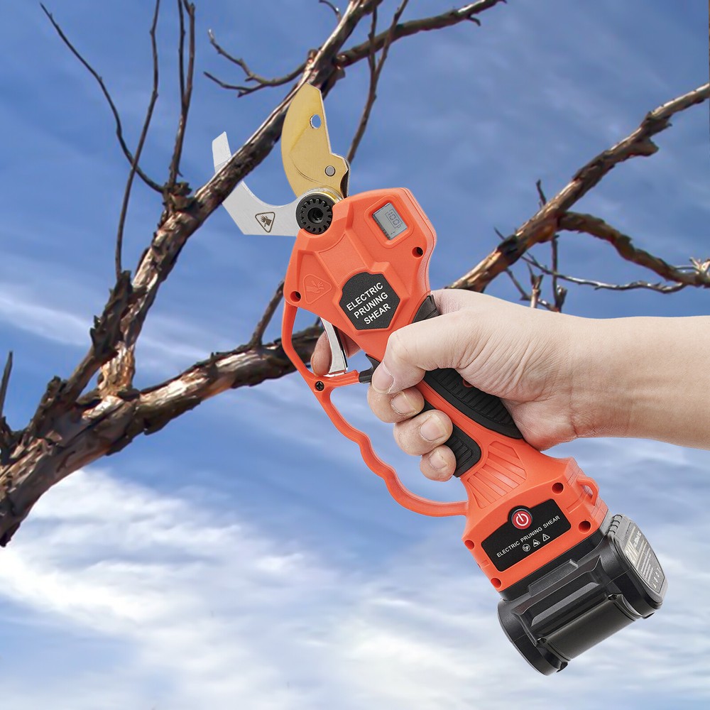 Electric Pruner Cordless Pruning Shears Extension Pole Bar Lithium Battery