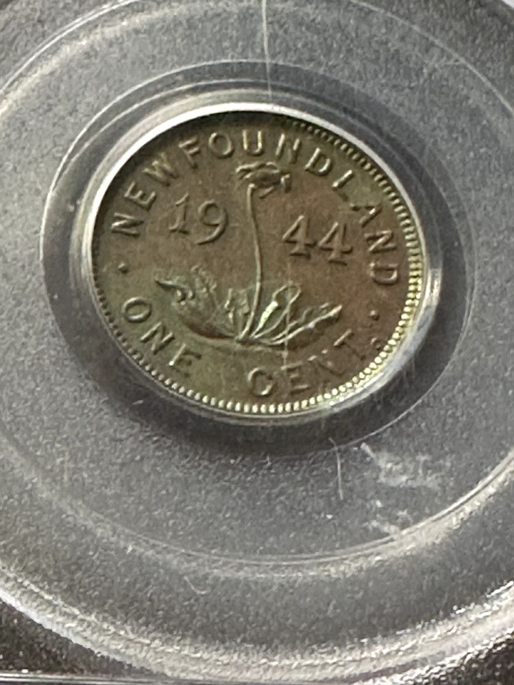 1944c PCGS Graded, Newfoundland Small ¢1 Cent, **MS-63** #8499