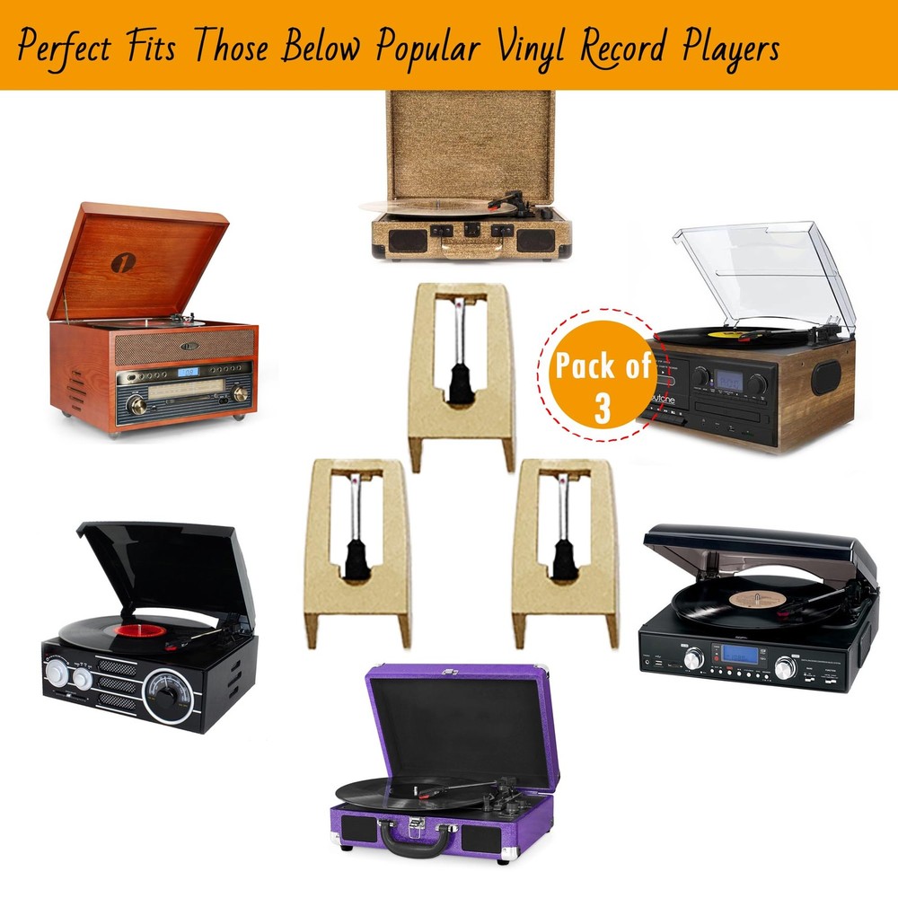 Record Player Needles, Turntable Stylus Needles Replacement for Gold