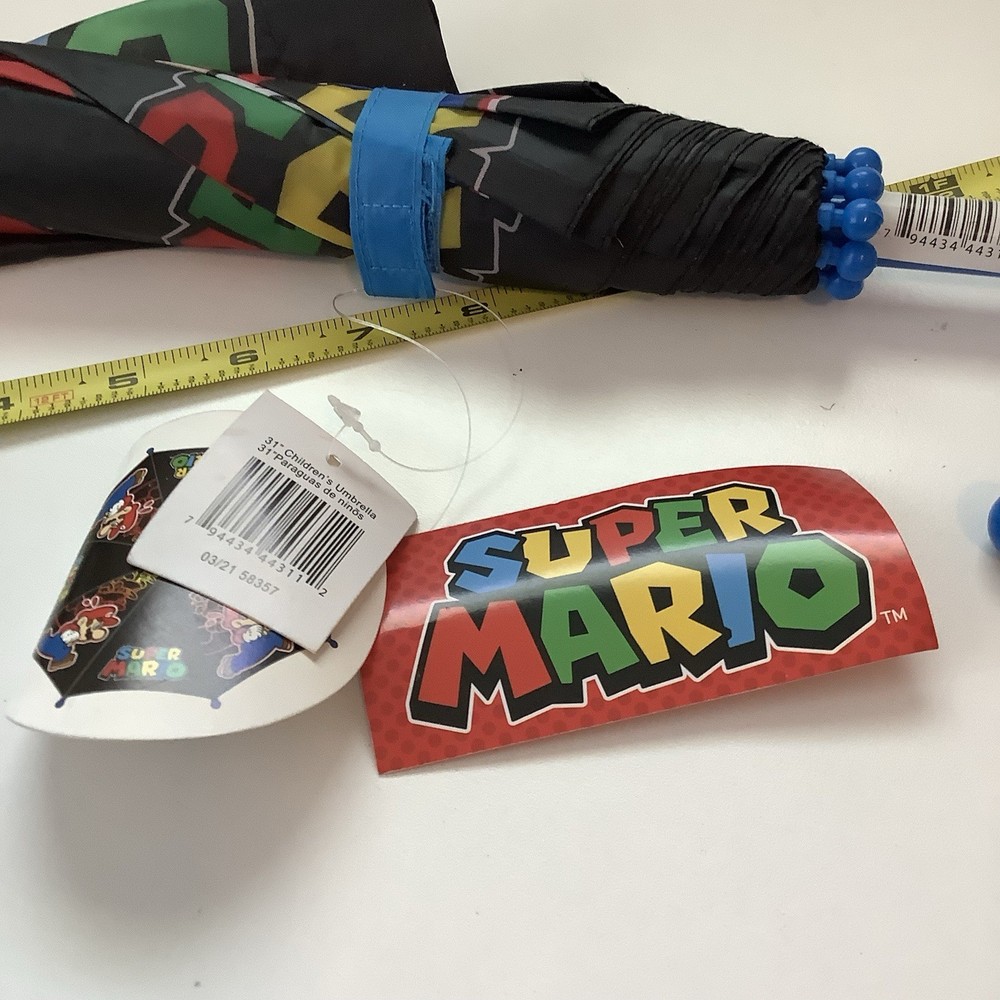 Nintendo Super Mario Folding Umbrella New With Tags