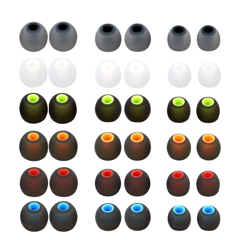 MQIMY Silicone Replacement Earbud Tips Covers Eartips multicolour/01
