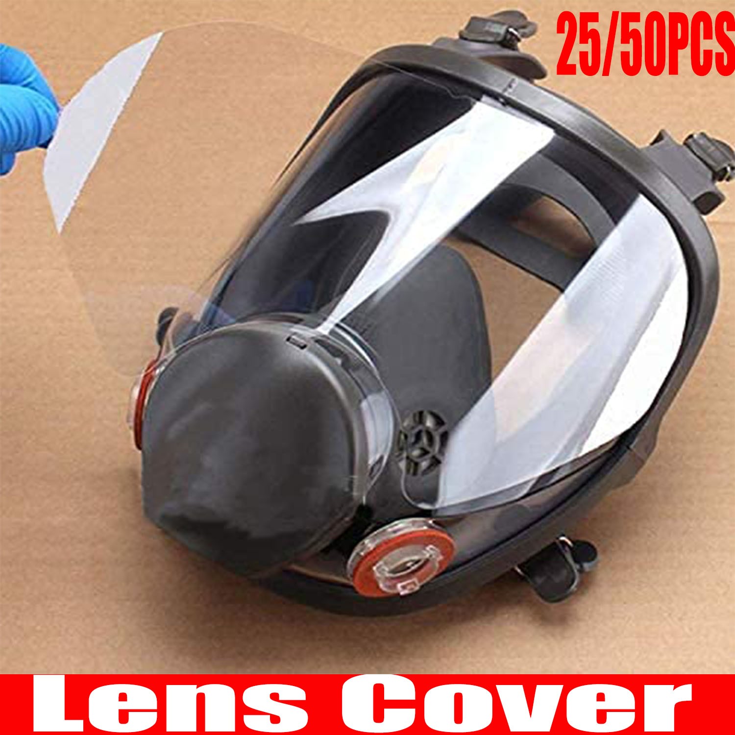 50/25PCS For 3M 6885 Face shield LENS Cover for 6800 6900 Full Face Respirator