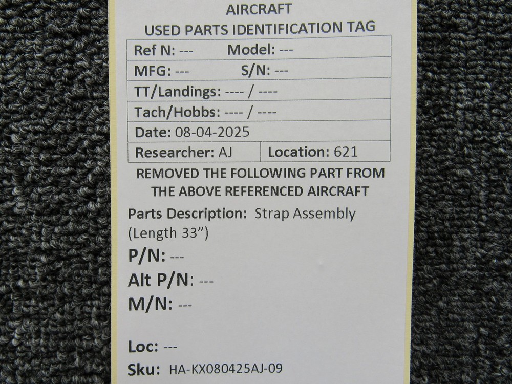 Strap Assembly (Length 33”)