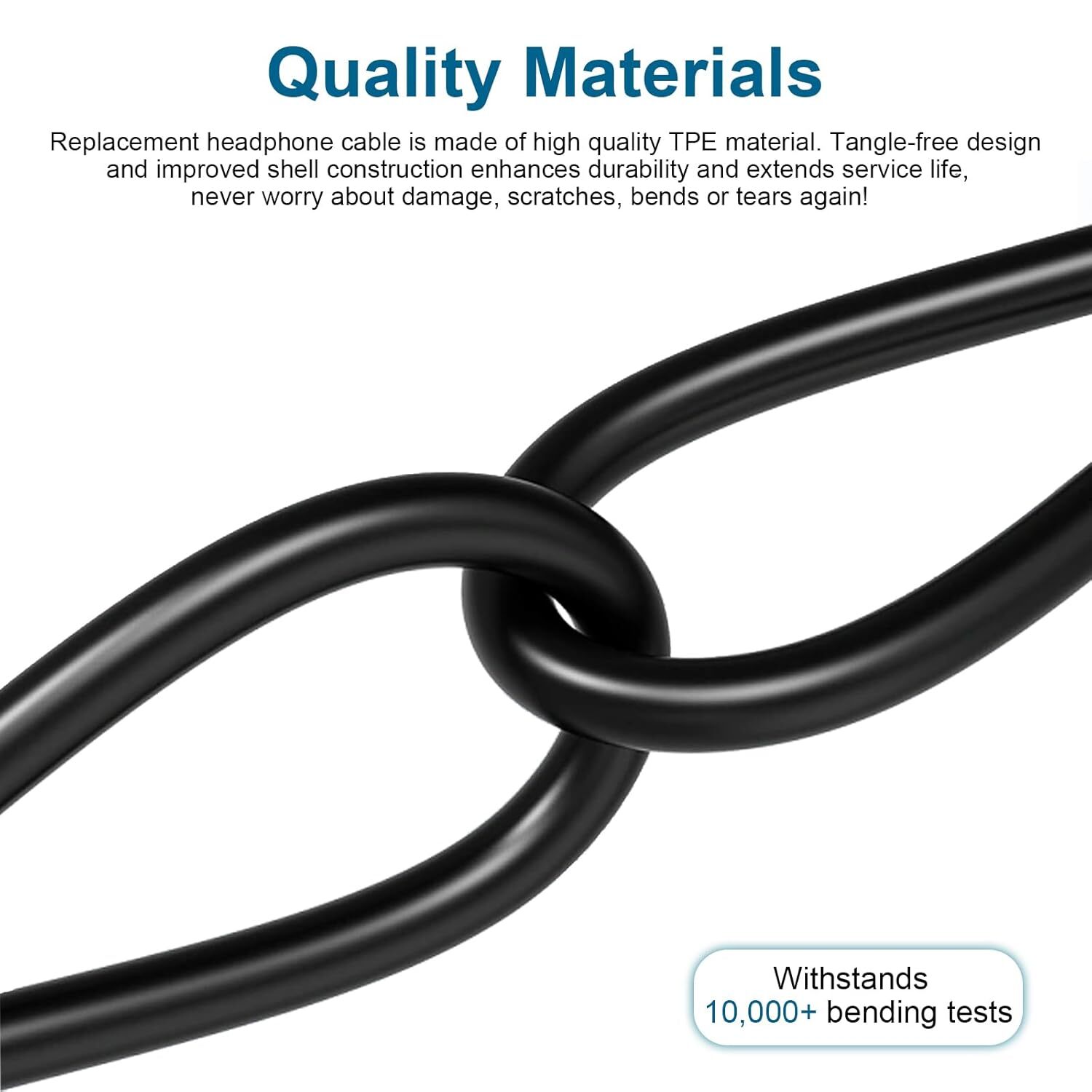 2-Pack Replacement Audio Cable w/Mic For BOSE QuietComfort 25 QC25 Headphones