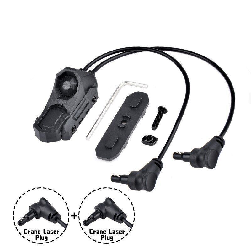 Tactical Flashlight Remote Dual Pressure Switch PEQ DBAL MAWL ModButton Control