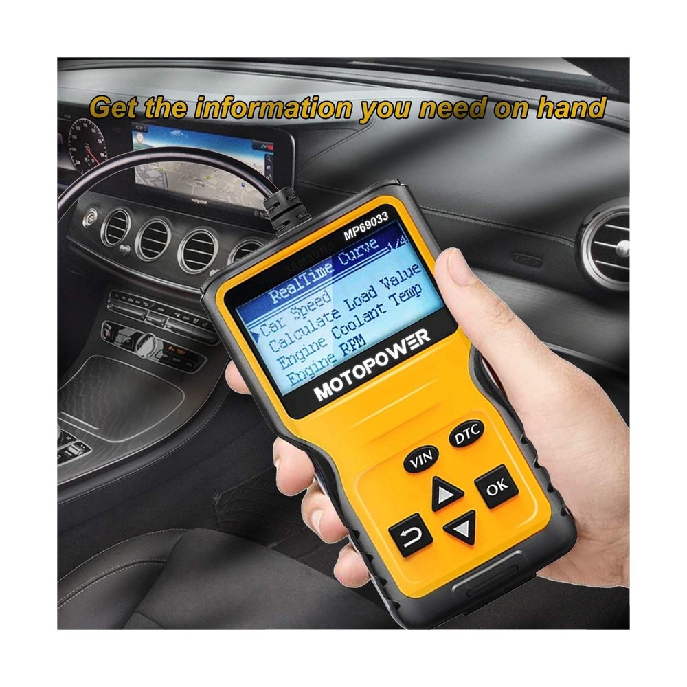 MOTOPOWER MP69033 Car OBD2 Scanner Code Reader Engine Fault Code Reader Scann...