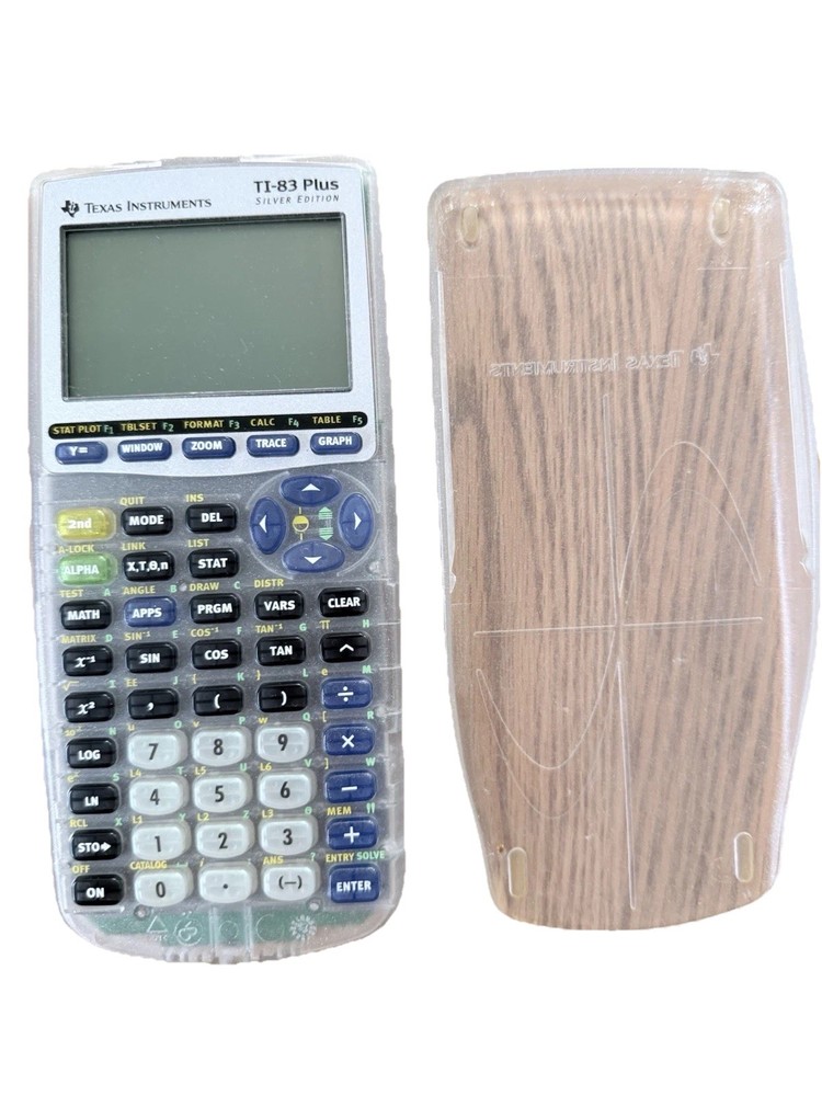 Texas Instruments TI-83 Plus Silver Edition Clear Graphing TI83 Calculator