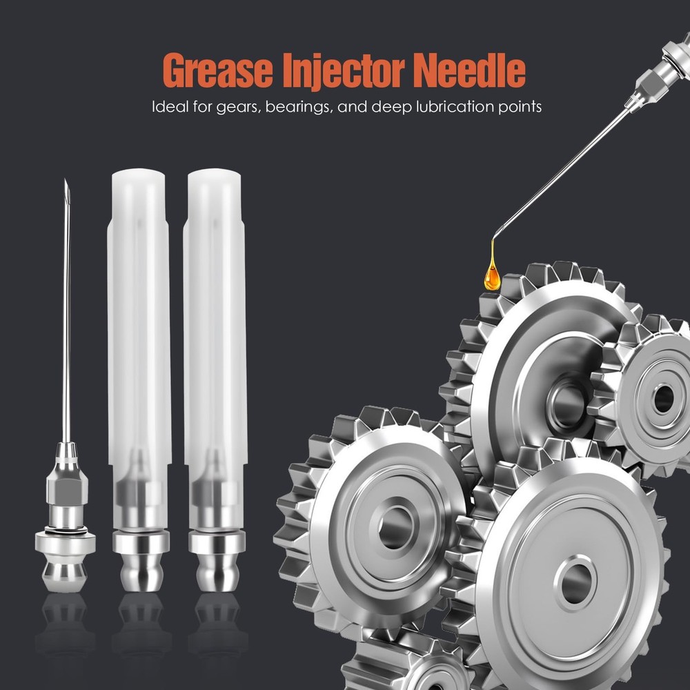 TRILINK Grease Gun Needle Tip Kit – 7PCS Accessory Set with 3...
