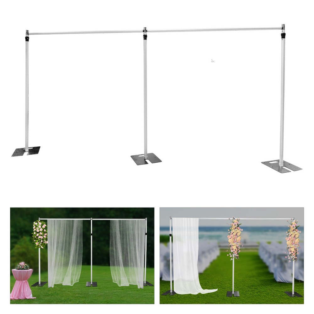 20x10ft Adjustable Photography Background Support Pipe Drape Backdrop Stand Kit