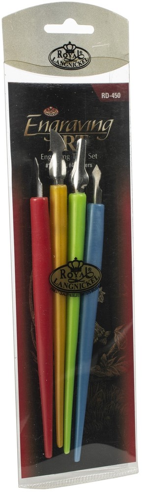 Foil Engraving Art Scraper Tools 4/Pkg