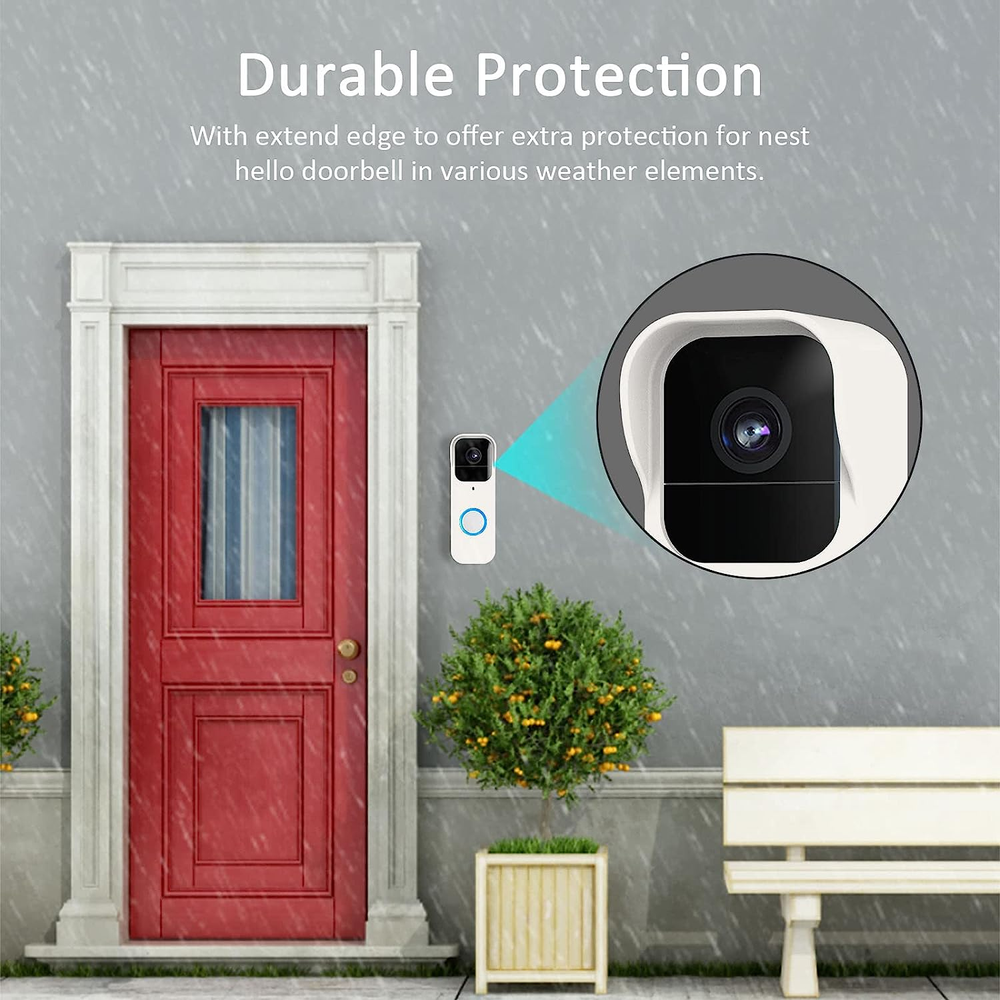 Camera Cover Compatible with Blink Video Doorbell Case White