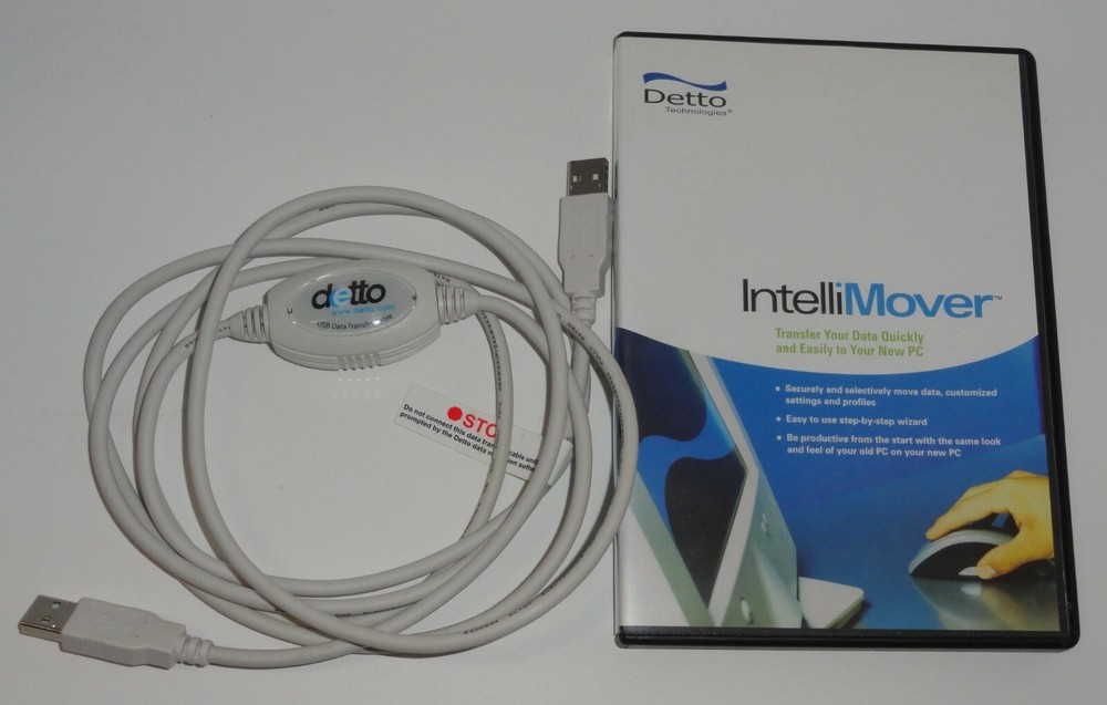 Detto IntelliMover v3.0 USB Cable & CD-ROM Data Transfer Software 2001