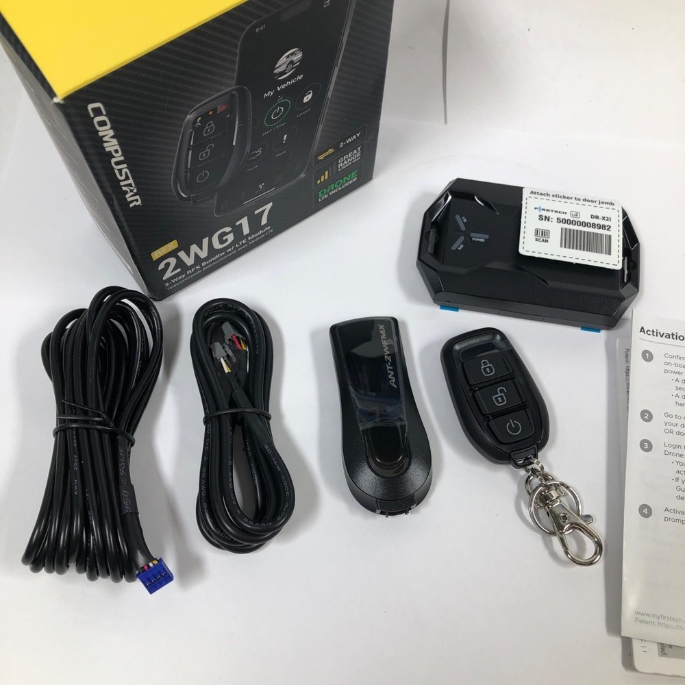 Compustar 2WG17 Keyless Entry FM remote kit with Drone LTE Module