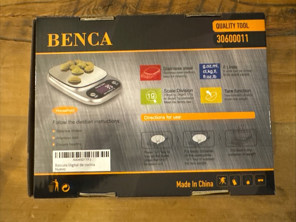 Benca Kitchen Scale New Stainless Steel Diet Scale