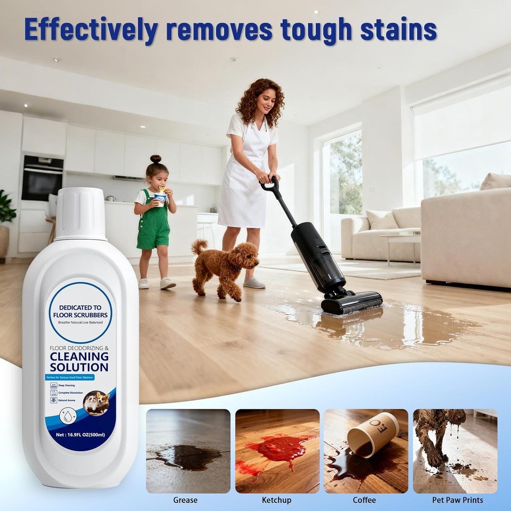 5 Bottle Multi-Surface Floor Cleaning Solution Compatible with Tineco iFLOOR 2/3