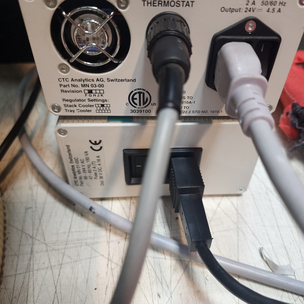 CTC Analytics HTS PAL Autosampler Injector, Controller, Cooler, TLK33 Thermostat