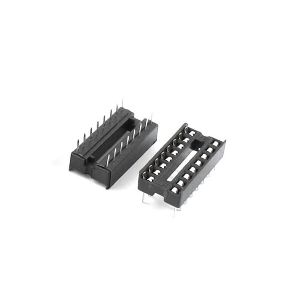 40 PCS 2.54mm PCB Board IC Socket Adapter 2 Row 16-Pin