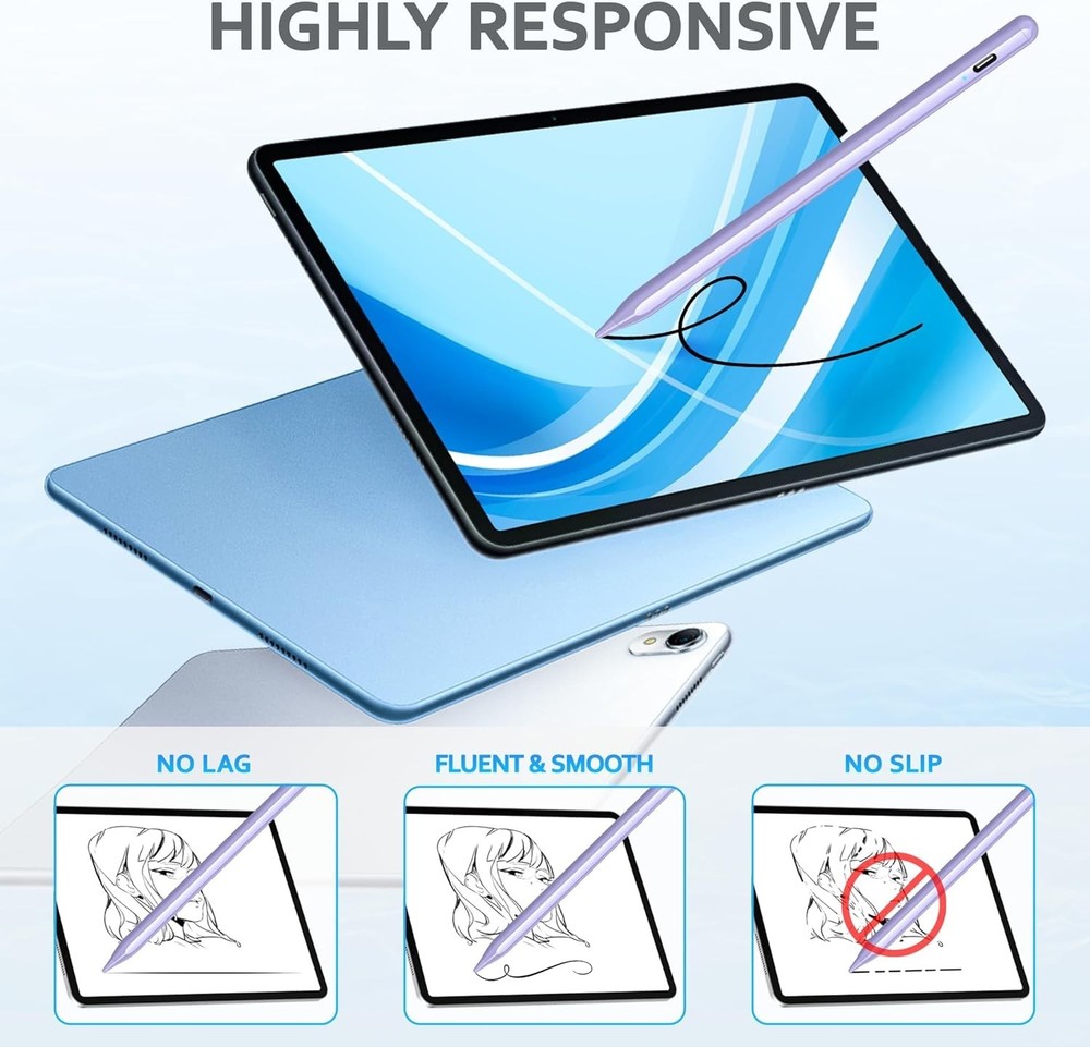 Stylus Pen for A-pple/Android/Tablet, Magnetic Suction