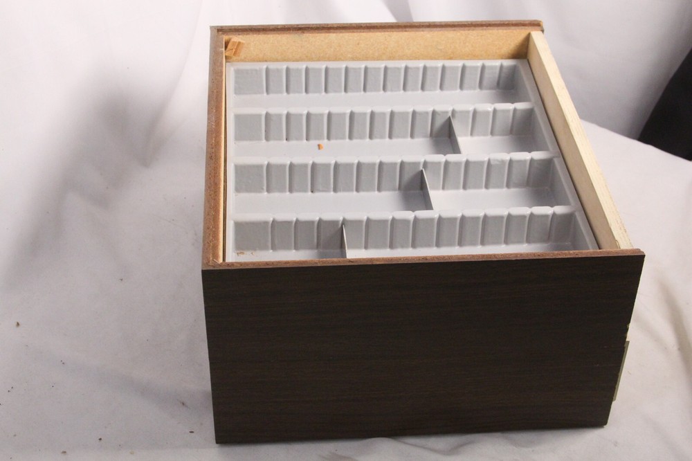 Needle Phonograph Storage Box Case 14" x 13" x 3.5" Two Stacking Boxes + extra