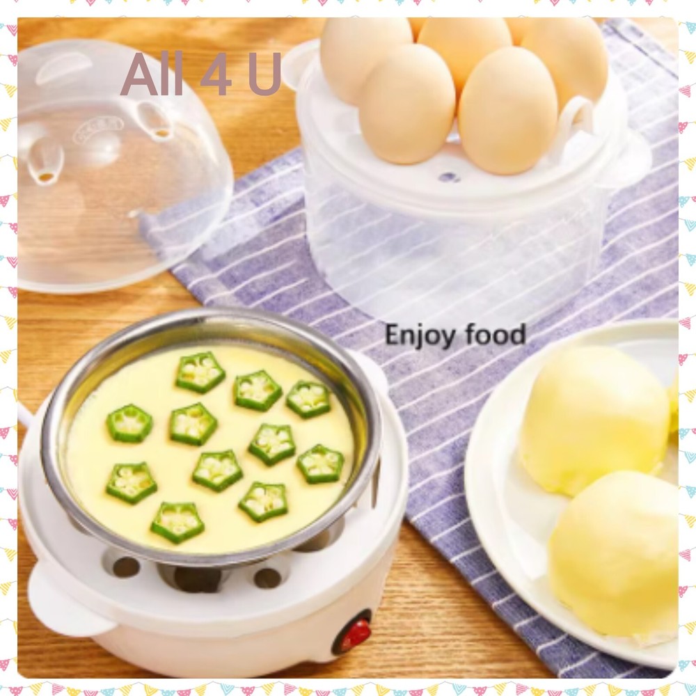 Breakfast Machine- 220V Multifunctional Electric Boiler Double Layers Egg Cooker