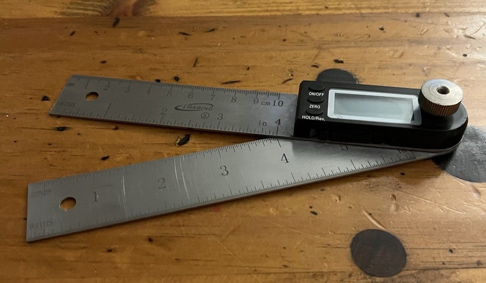 iGaging 7" Electronic Digital Protractor Goniometer Angle Finder Miter Gauge