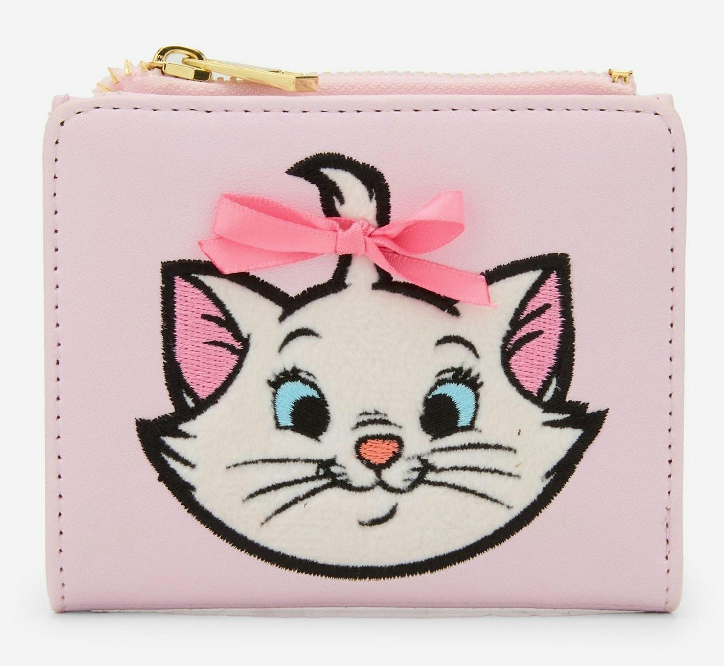 🎀Disney The Aristocats Marie Furry Face Flap Wallet Pink Bow🎀Her Universe🆕️