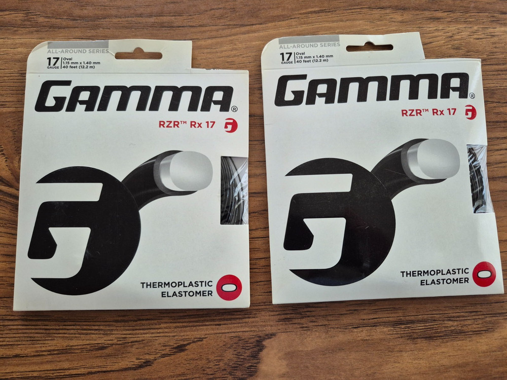 2 sets Gamma RZR Rx 17 Tennis String