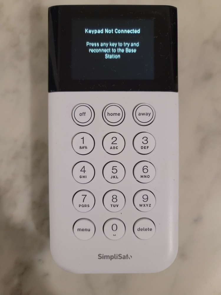 SimpliSafe Wireless Keypad - Touch-to-Wake Technology - Compatible with The Home