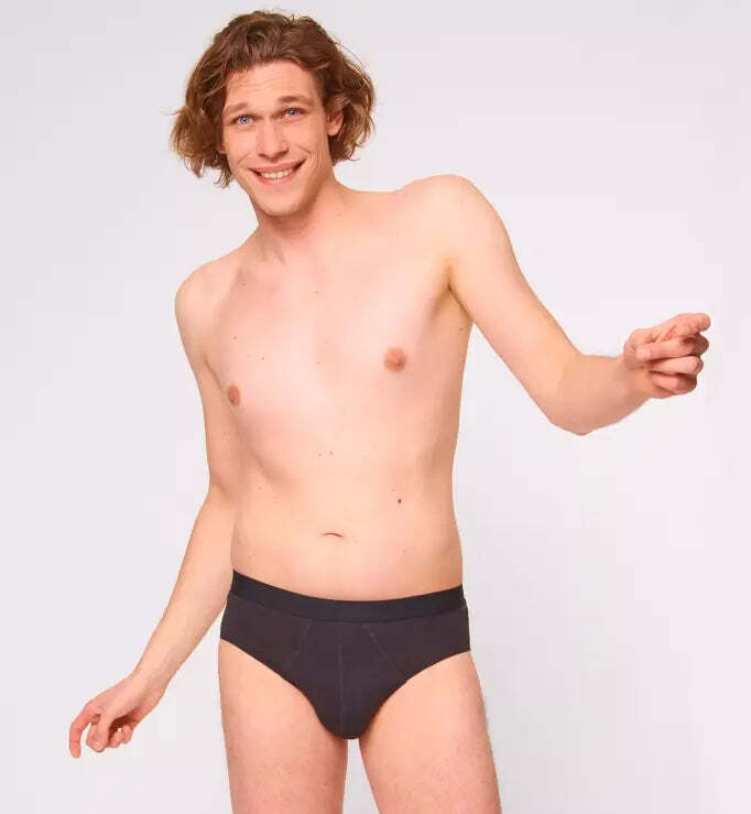 Sloggi Men's 24/7 Basic Natural Cotton 2 Pack Midi Briefs - Black