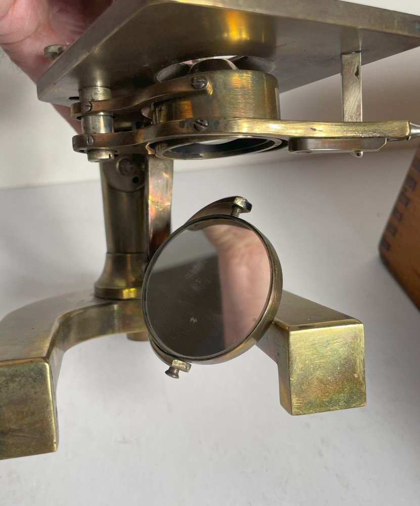 Cased Stiassnie Microscope with accessories