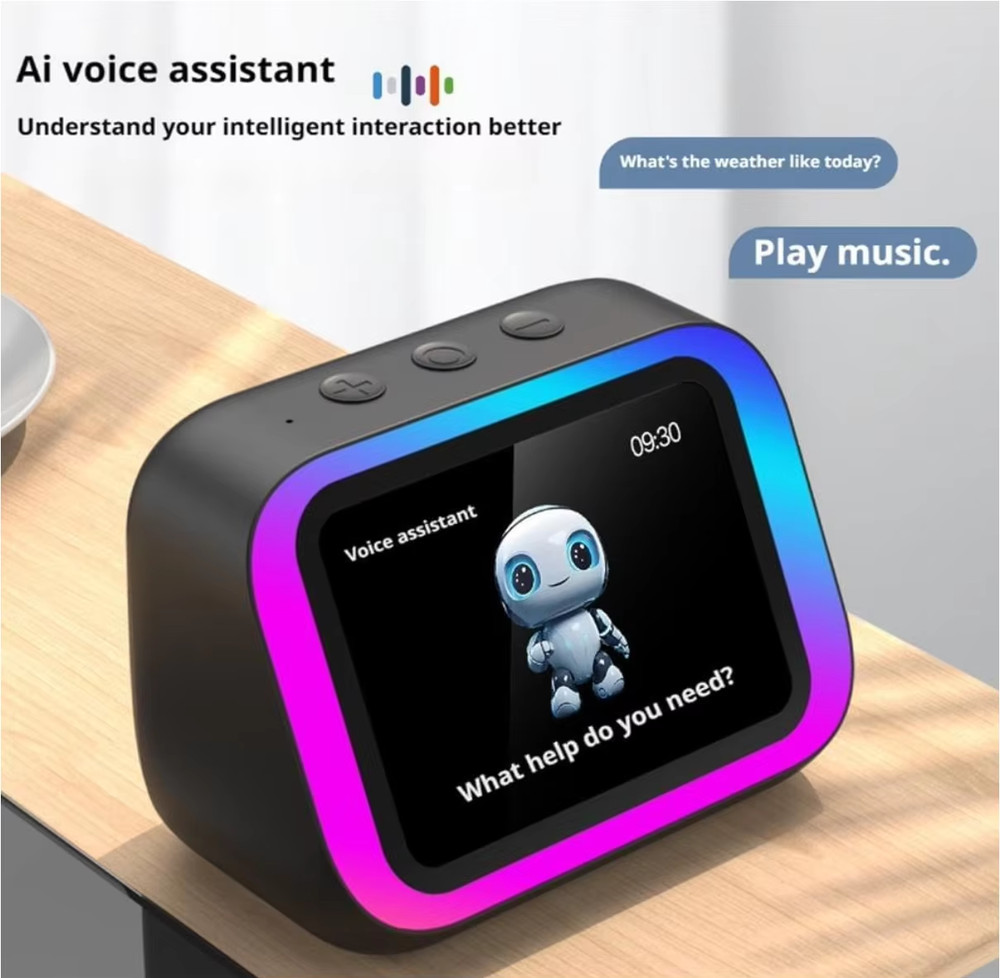AI Smart Bluetooth 5.4 Speaker Voice Assistant Hdtouch Screen Display Electronic