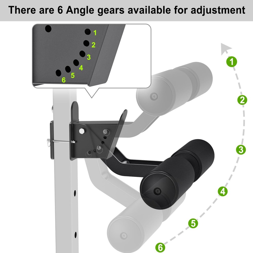 Nordic Hamstring Curl Attachment for 2"x2" Power Rack - Adjustable Leg Hold Down