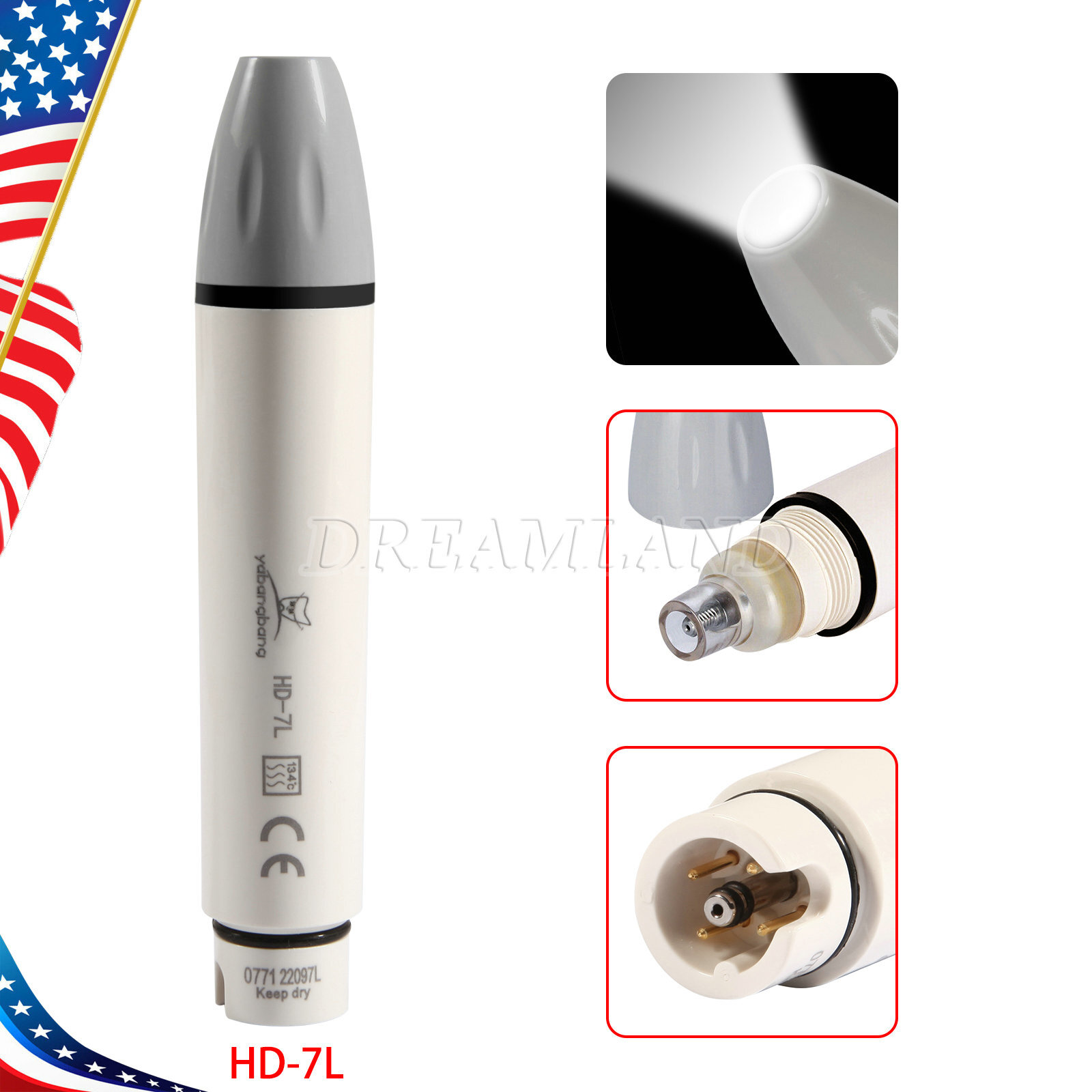 Dental Scaler Handpiece HD-7L for Ultrasonic Scaler DTE D5 D7 LED