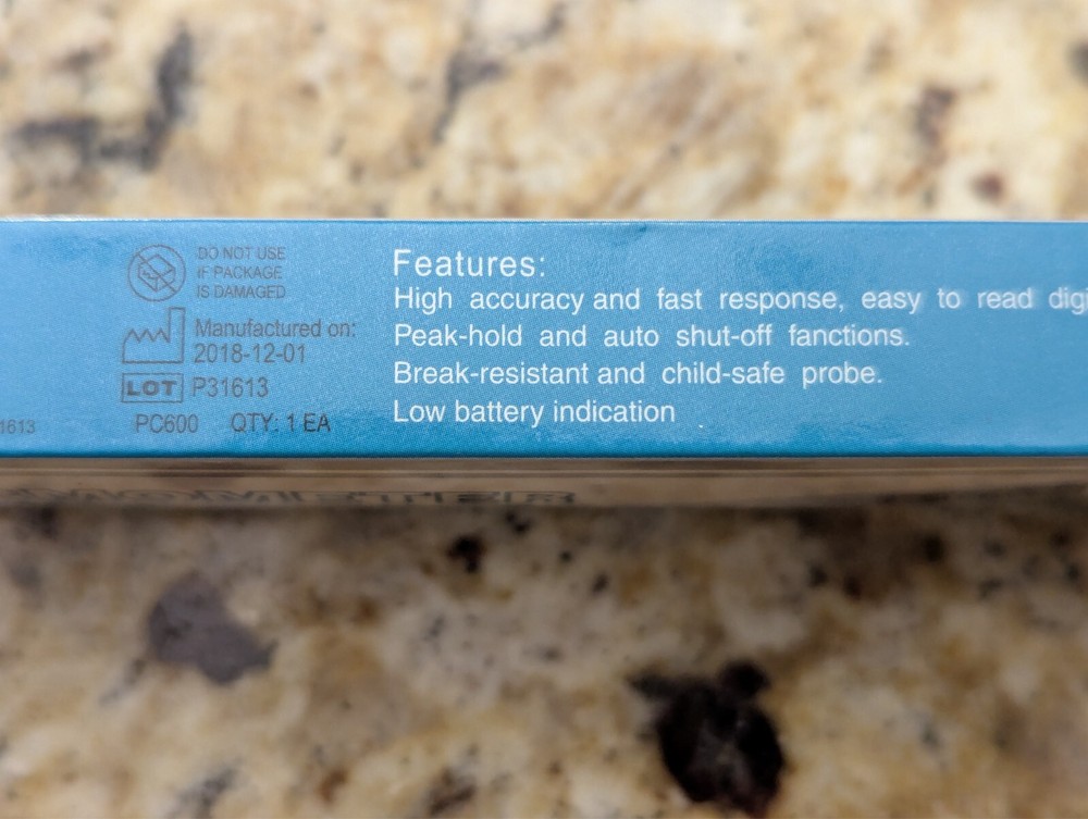 Digital Thermometer with automatic alarm DT-01 (B)