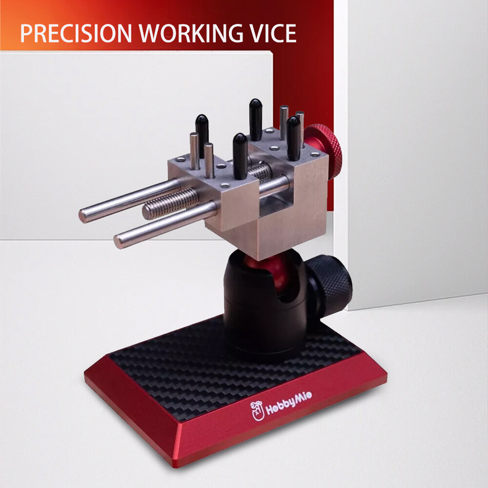 1x Precision Work Bench Vise Desktop Stainless Omnidirectional Mini ViseMd