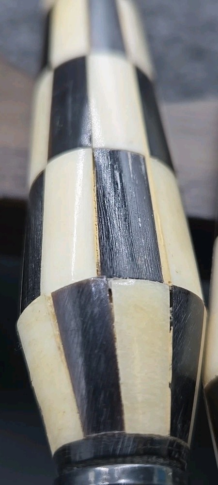 Unique TWO'S COMPANY Made in India Checkered Style SERVING SALAD FORK SPOON