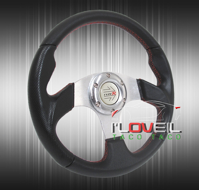 320mm Detachable Steering Wheel Combo-Thin Quick Release Purple+Hub+Horn Button